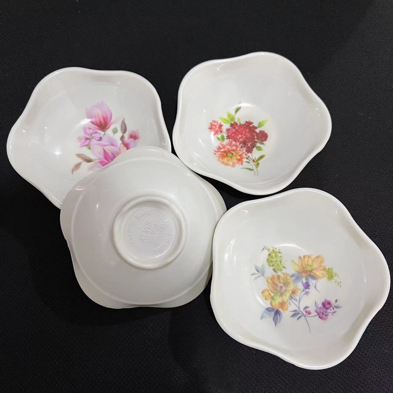 【 Zone 3-10 】7468 Dish 480 per box 7468 White Patterned Vinegar Dish, Small Dish, Dumpling Dipping Sauce Dish, Restaurant Fast Food Dish, Pickles Dish, Cold dish Dish pic 5