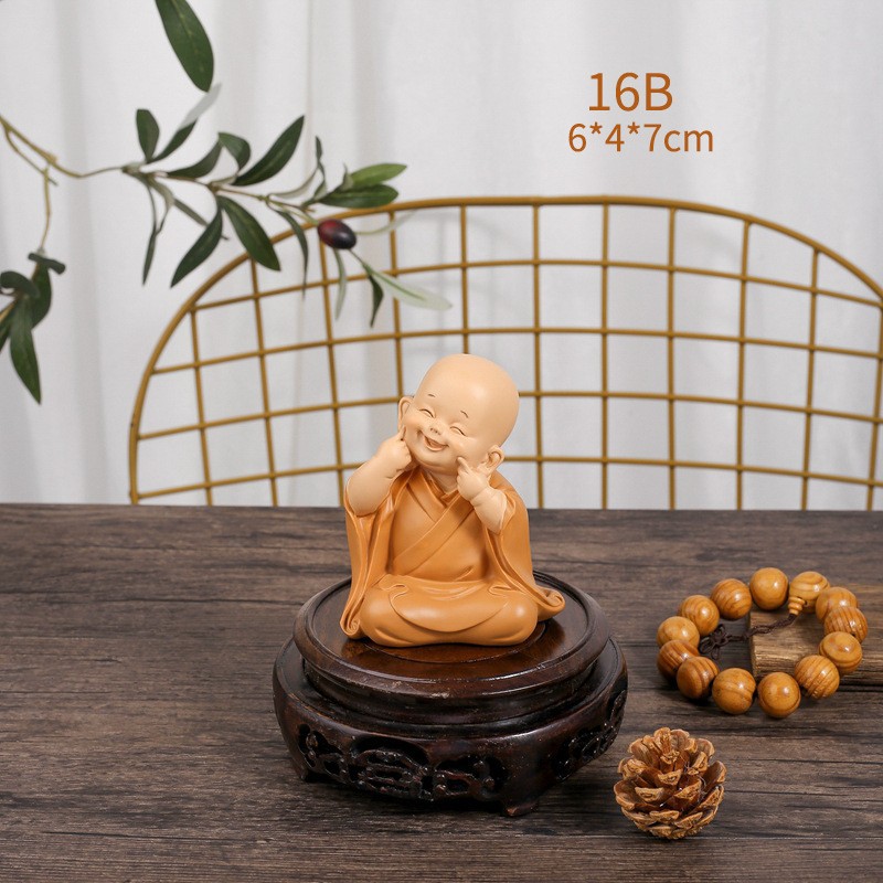 Shangsen Bestsellers: Little Monk Home Decorations, resin handicrafts, tablecloths, living room soft furnishings, and festival gifts pic 8