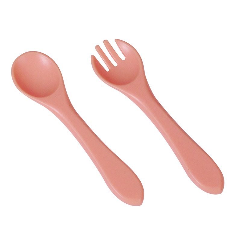 婴童 食品级硅胶勺  宝宝辅食餐具硅胶长柄儿童餐勺 喂养母婴用品详情1