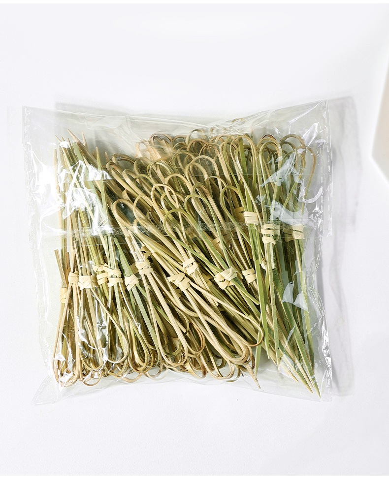 Disposable fruit skewers, creative art flower skewers, cute bamboo skewers, hamburger fruit toothpicks, cocktail accessories, commercial use pic 12