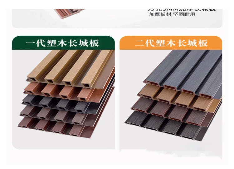 Bedroom outdoor second-generation Great Wall board wood-plastic corridor villa courtyard moisture-proof wall panel, anti-slip, waterproof and environmentally friendly material pic 6