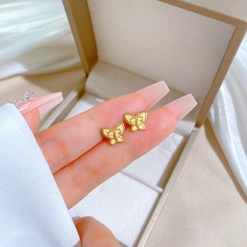 【通体钛钢】贝母幸运草极简风耳钉冷淡男女耳环个性气质宴会耳饰详情35