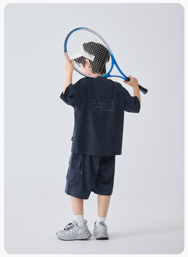 Inicio haima ropa niño verano 2026 novedades hombre camisetas manga corta pantalones cortos americano hollow summer trend pic 17