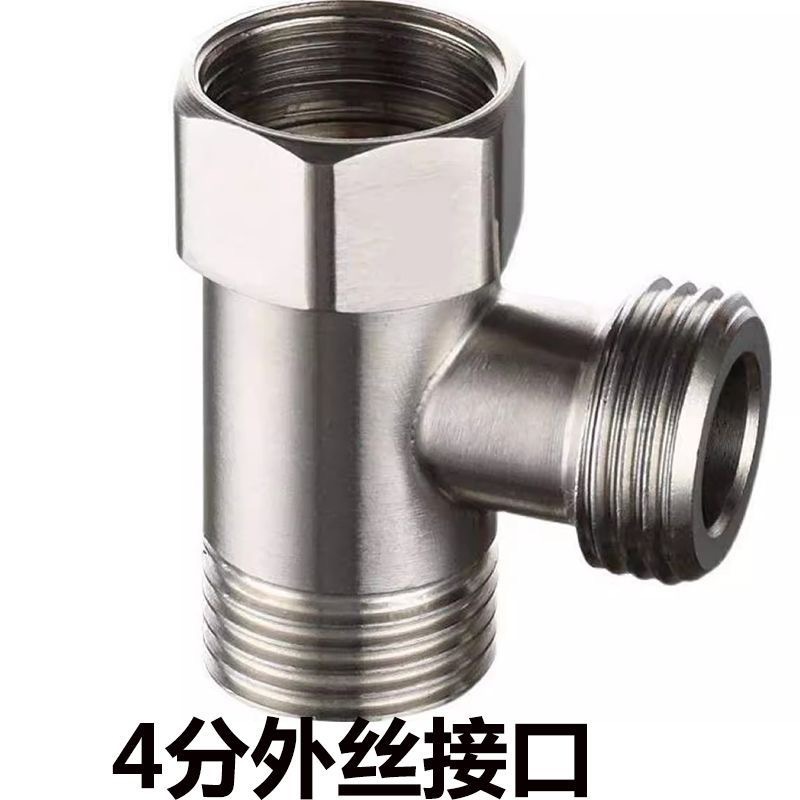 304 stainless steel three-way household 4-inch DN15 splitter, one-way two-way union, internal and external threaded water pipe joint pic 6