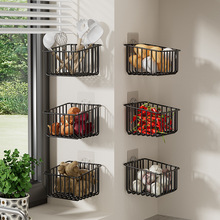 304不锈钢转角收纳篮浴室吸盘置物架三角形免打孔沥水架厨卫五金用品详情2