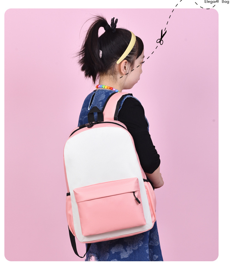 中小学生书包定制印logo幼儿园辅导班培训双肩包定做印字定制图案详情5