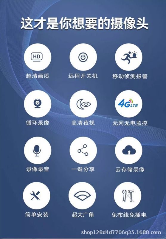 免充值4G低功耗摄像机小鹰看看监控远程摄像头超高清无线监控器详情3