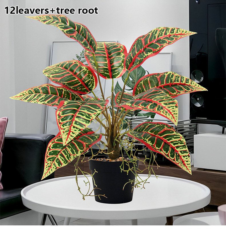 Artificial green plants, small color-changing wood, European-style interior decoration, outdoor garden, wedding arrangement, PVC plastic, artificial plants pic 4