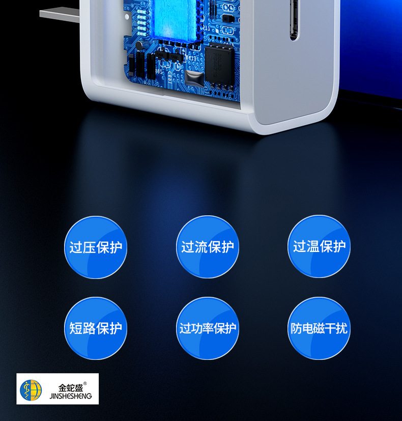 PD30W充电器3C认证双头TYPE-C适用华为手机平板电脑5V/3A快充套装详情14