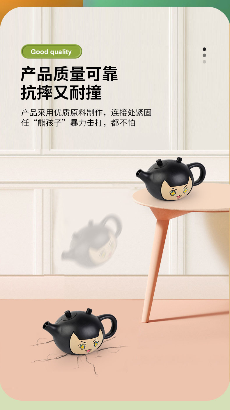 The Magic teapot glass tea brewing set, tea stove, teapot, glass tea brewing teapot, and glass tea boiling ware are portable and practical pic 14