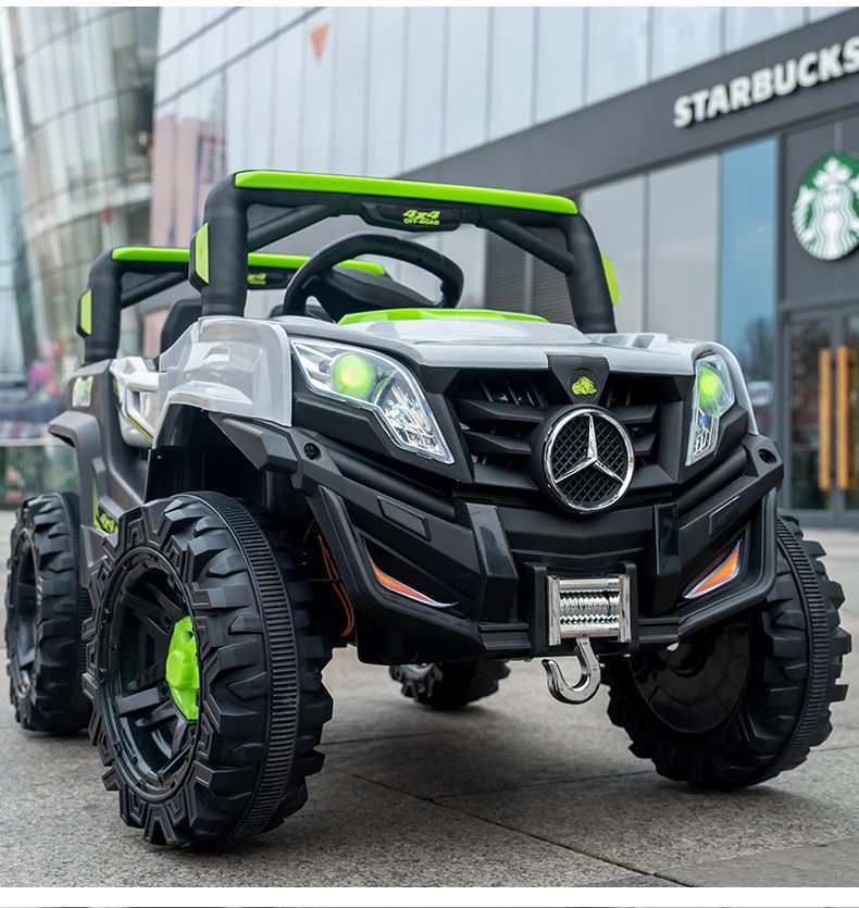 OZON儿童电动车四轮越野车遥控小孩玩具车可坐人2-8岁宝宝电瓶车详情24