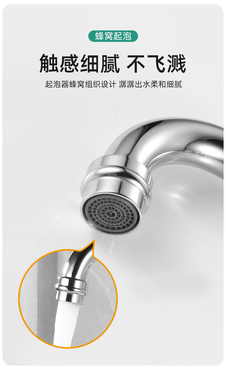 法式黄铜复古水龙头厨房家用浴室柜洗漱台面盆冷热防溅水龙头金色详情12