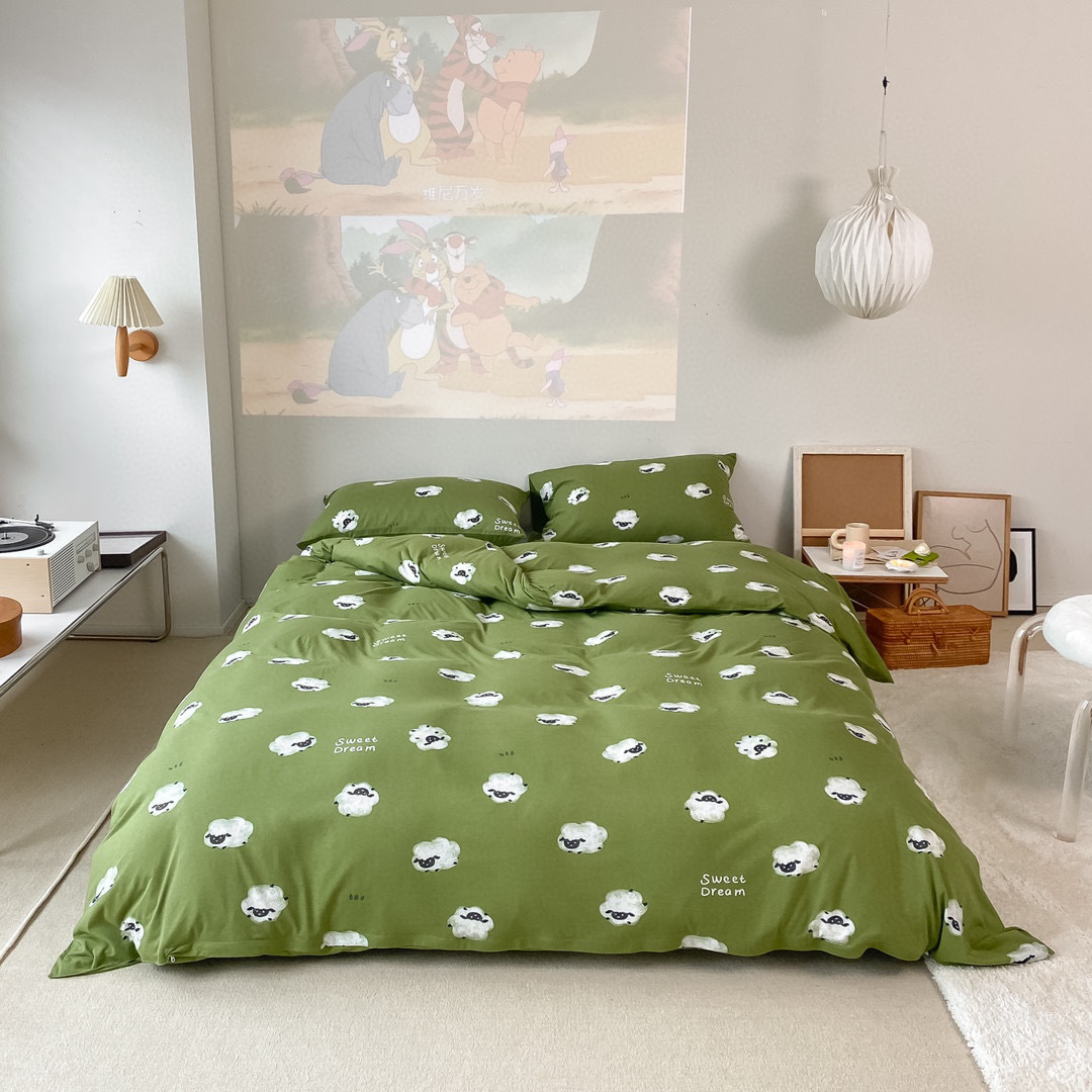 Spring and Summer knitted cotton three or four pieces set, soft bedding for sleeping naked with Indian cotton, Little Warm sun pic 25