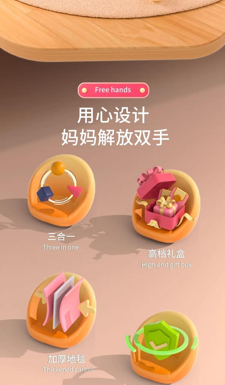 Baby fitness racks, music pedal piano toys, and piano play pads for newborns aged 0-36 months are selling well across borders pic 2