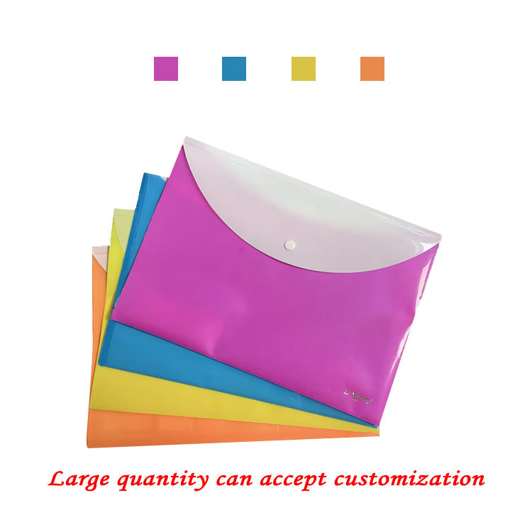 Yalong Cross-border Practical A4 double-sided double-layer 4-color 16C file bag folder Office supplies file bag pic 1
