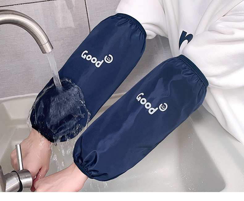 加长款防水防油防污袖套男女工作耐脏套袖秋冬季厨房专用护袖详情7