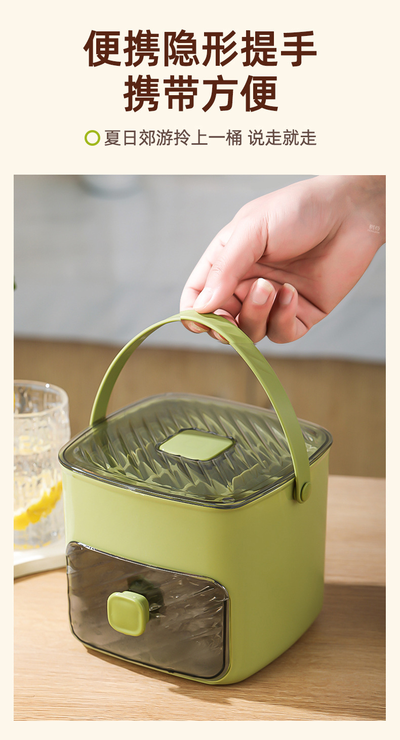 Portable 48-compartment ice-making bucket, ice-making box, ice cube mold, ice freezing wonder, food-grade large-capacity household press ice cube tray pic 8