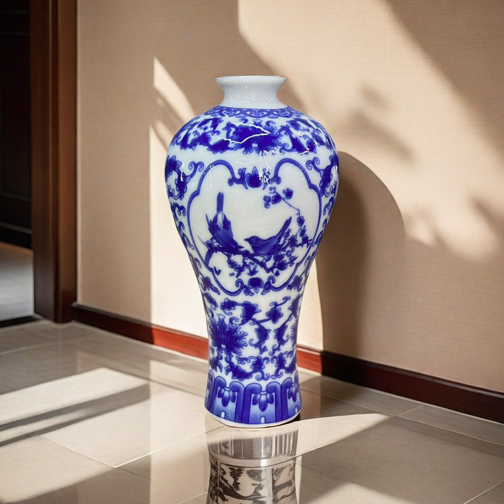 Blue and white porcelain mini vases, ceramic ornaments, Chinese-style vases, hand-painted vases in Jingdezhen, wholesale of ceramic small vases pic 1