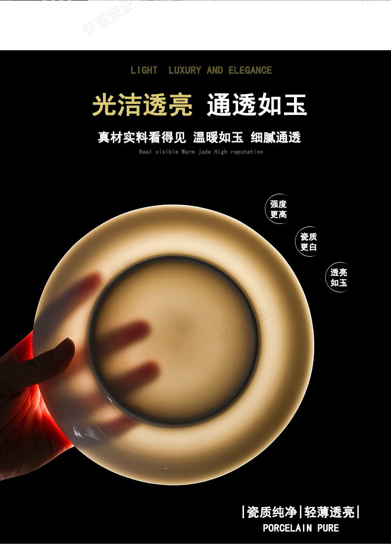 Simple soup bowl, noodle bowl, thickened rice bowl for restaurants and hotels, can be printed with LOGO, pure white ceramic straight-mouthed bowl for home use pic 16