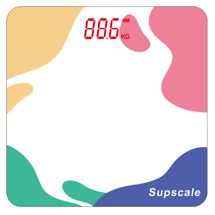 严选LED人体秤隐屏体重秤批发电子秤人体称体重秤健康秤渐变可选详情3