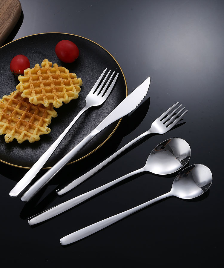 勺子316不锈钢韩式勺304高颜值餐具家用吃饭汤勺加厚甜品勺咖啡勺详情8