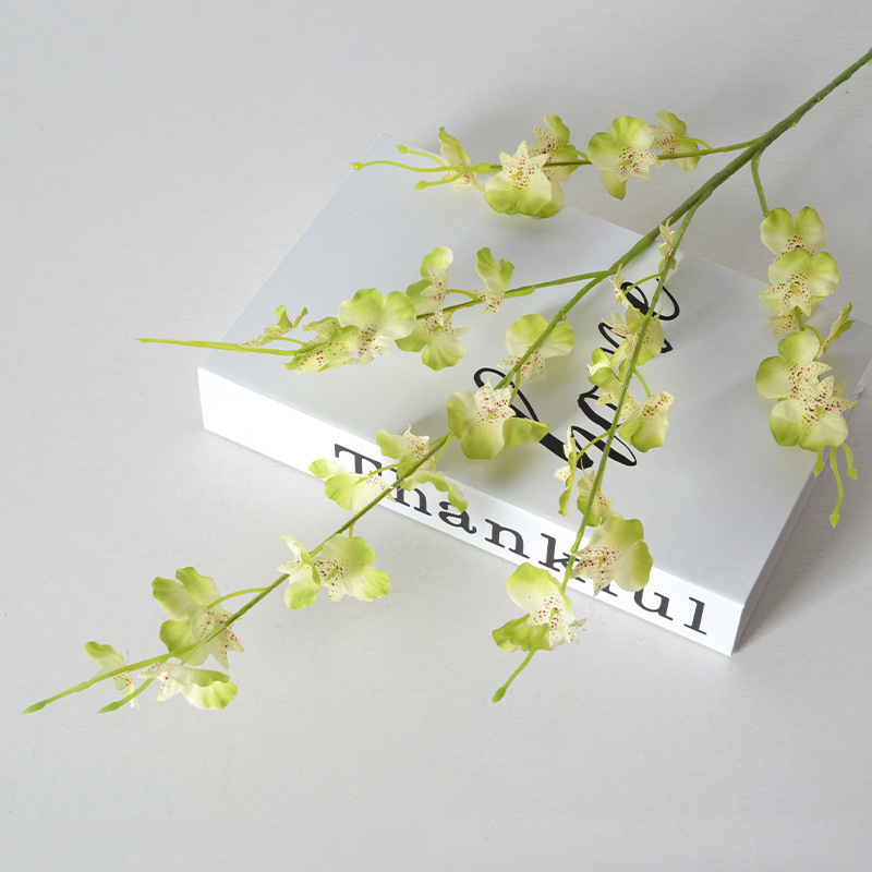 仿真跳舞兰黄色文心兰家居装饰5叉跳舞兰 北欧花艺摆件花束跳舞兰详情19