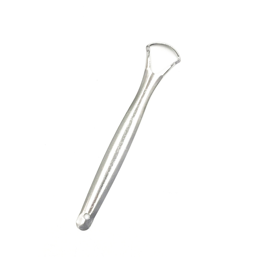 Stainless steel tongue scraper, tongue coating cleaner, tongue scraper plate, tongue coating brush, clean tongue coating, oral care, tongue scraper plate pic 4