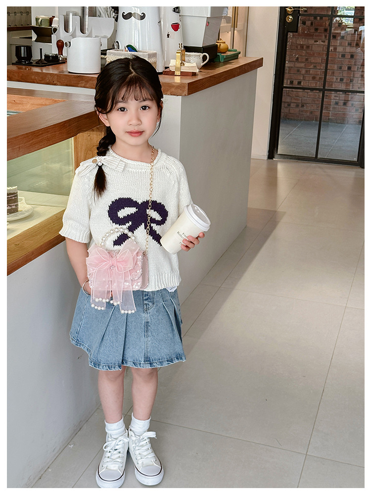 儿童配饰包新款洋气小众设计珍珠单肩斜挎包小女孩幼儿园链条手提详情24