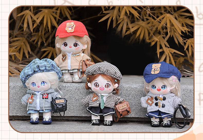 现货棉花娃娃美拉德学院风人形公仔换装玩偶掌门狗衣服娃衣套装详情14