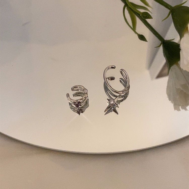 A collection of best-selling ear clips ~ Sweet, retro and cool zircon ear clips for girls on Instagram, trendy and cool without ear holes or ear bone clips for girls pic 29