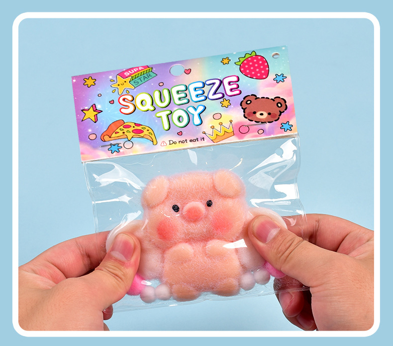 Wholesale of the same cream-textured angel piglet squeeze fun stress-relieving toys as on Xiaohongshu pic 11