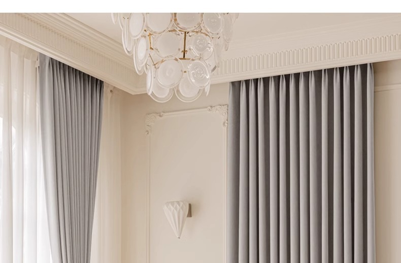 The blackout master bedroom curtains are fully blackout. The new French Chenille living room fabric exudes a sense of luxury and grandeur pic 32