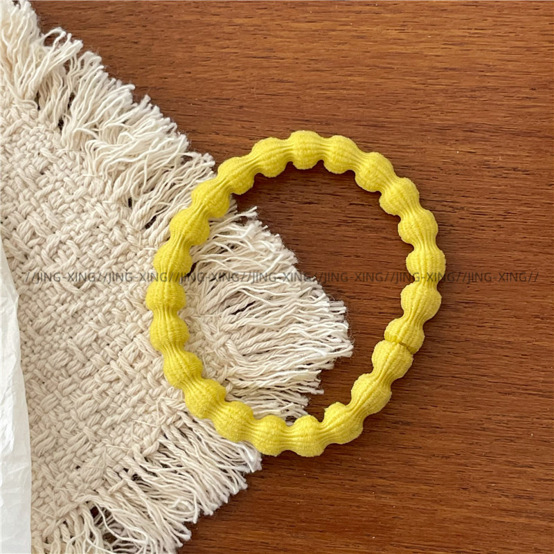Ladylike style, gentle color series, colorful towel loops, hair bands, new daily basic leather bands, ponytail hair ties pic 17