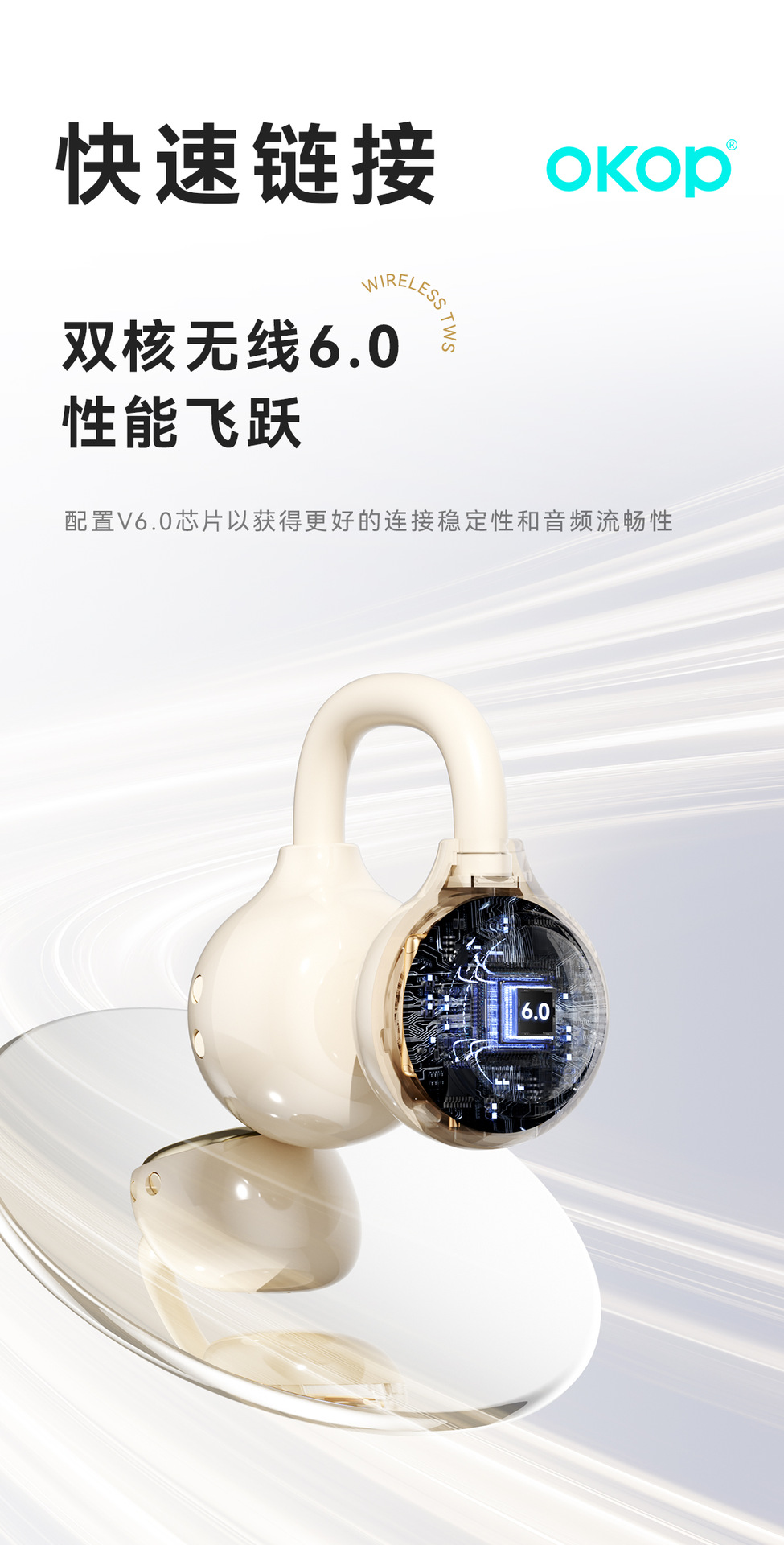 229 Cross-border new wireless Bluetooth headphones with digital display, in-ear opening, non-in-ear makeup mirror, long battery life, in stock pic 25