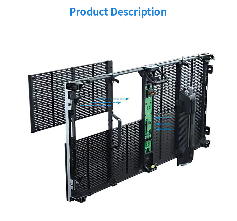 LED display manufacturers supply outdoor grid rental screens, transparent screens, special-shaped vehicle-mounted high-definition advertising screens pic 6