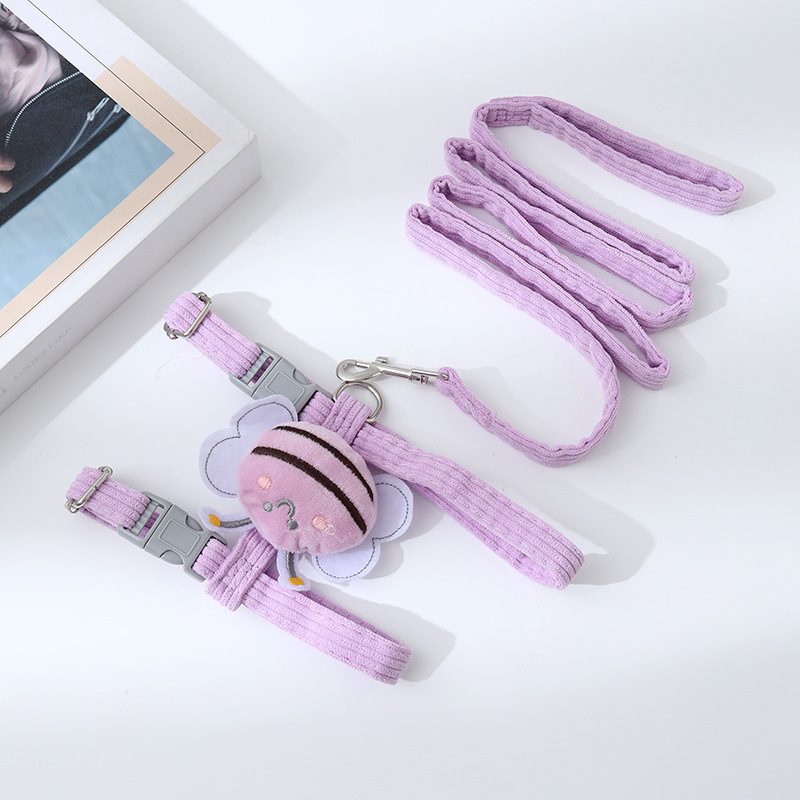 新款宠物小狗牵引绳溜猫咪胸背带户外牵引绳子项圈衣服防爆宠物批详情6