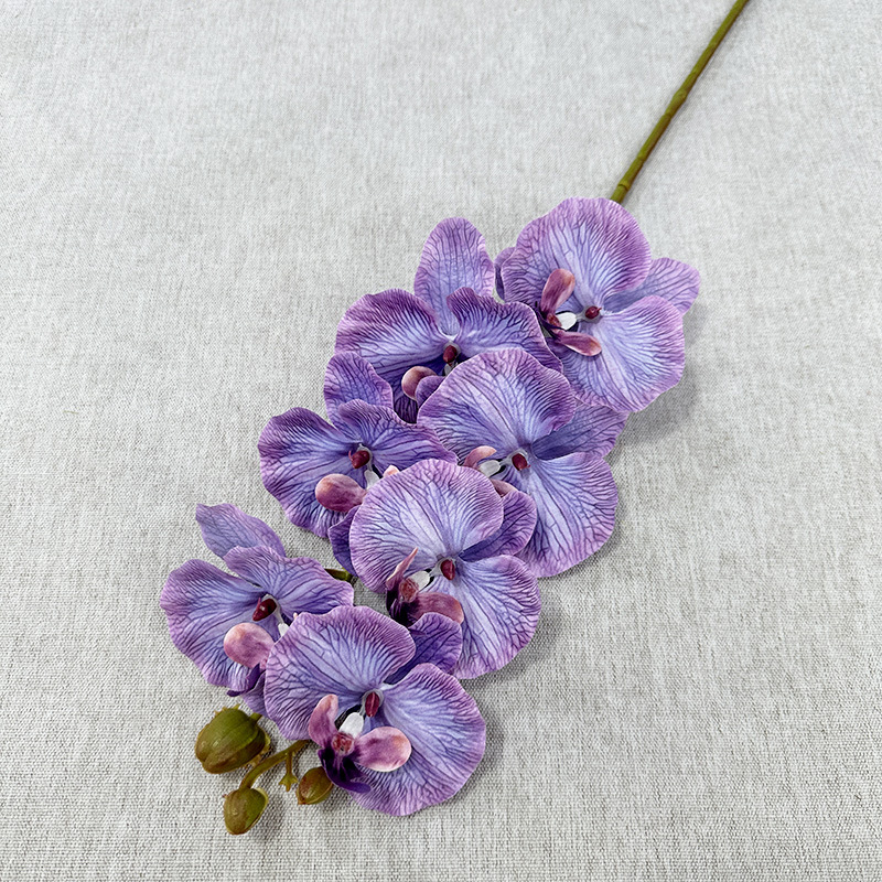 跨境新品仿真蝴蝶兰餐桌装饰客厅摆件假花婚庆影楼摄影道具人造花详情10