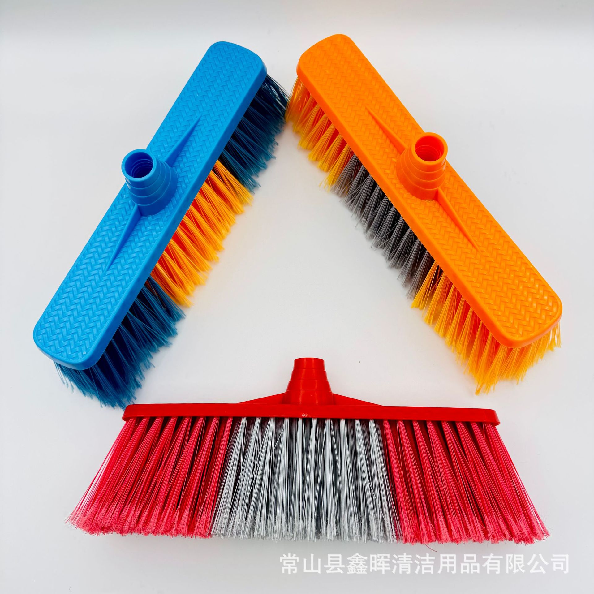 塑料扫把330*60*160mm扫把头家用软毛木柄加厚扫把学校工厂环卫详情1