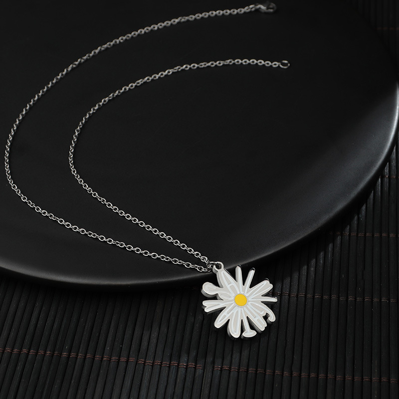 European and American long, versatile and trendy brand titanium steel necklace for women, sweater chain, pendant, chain, hip-hop pendant, Instagram influencer pic 4