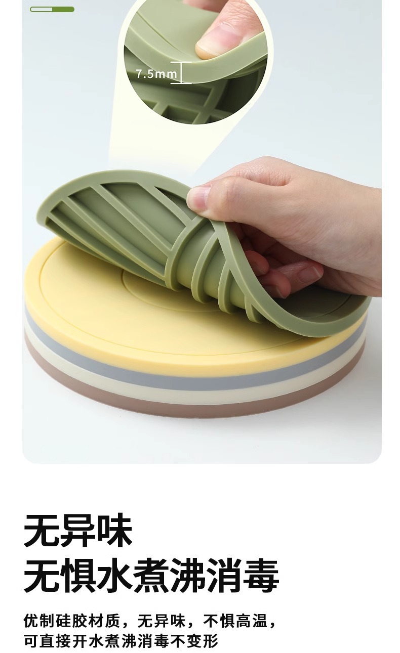  新品硅胶婴幼儿餐垫防滑垫辅食垫babycare详情5