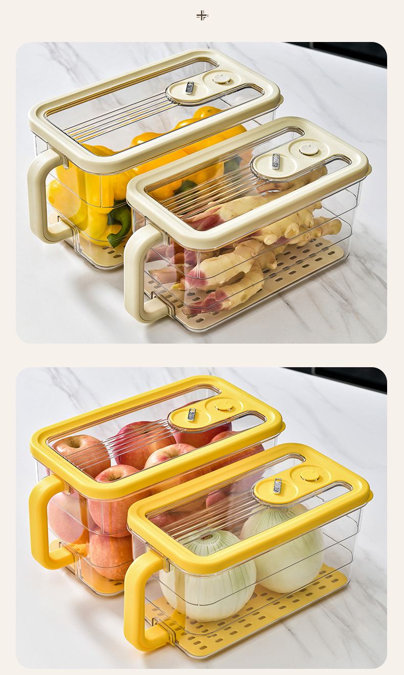 冰箱收纳盒食品级保鲜盒 厨房蔬菜整理冷冻专用鸡蛋储物收纳盒详情15