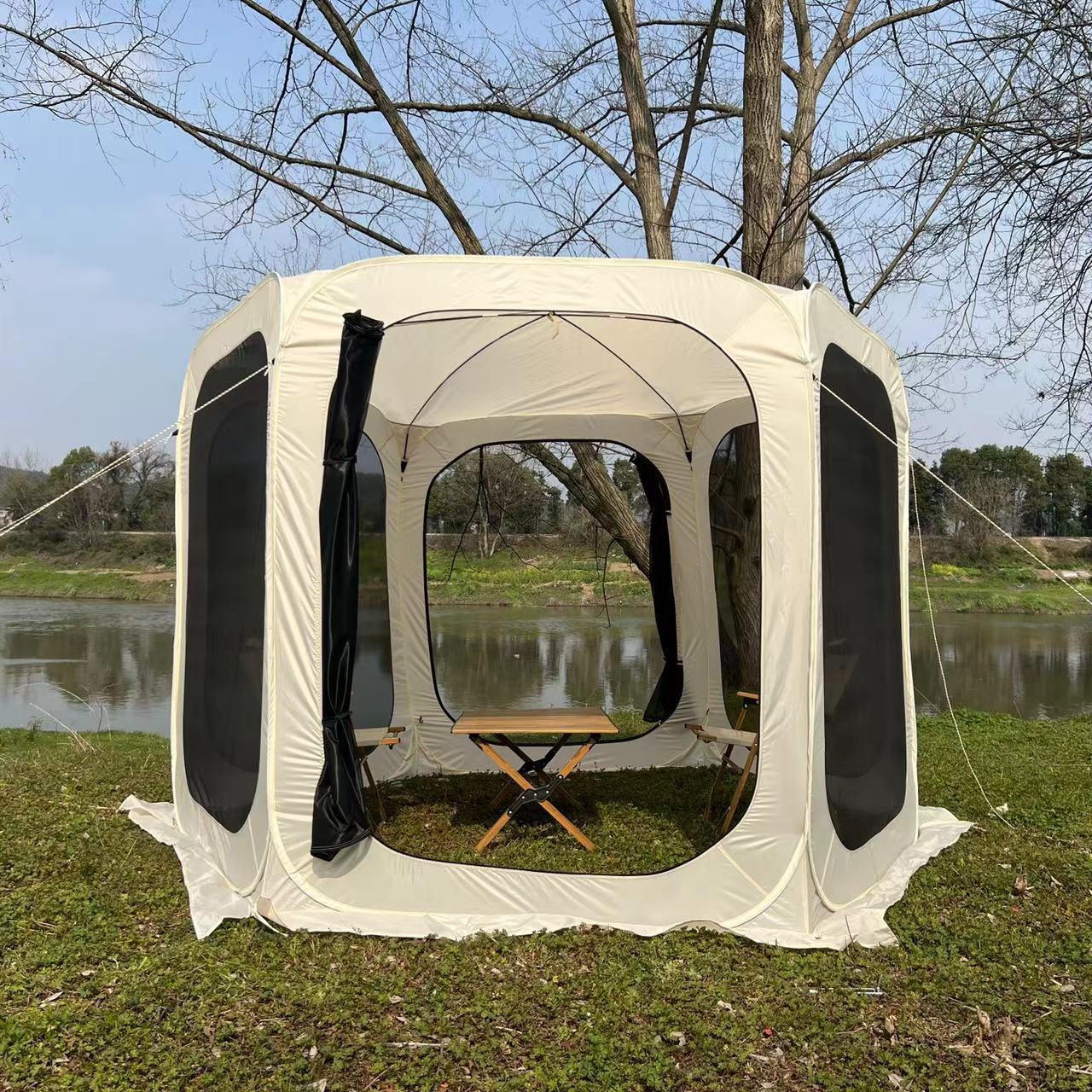 Four Seasons New outdoor ventilation and breathable leisure camping tent, quick-opening, foldable and portable mesh outdoor tent pic 5