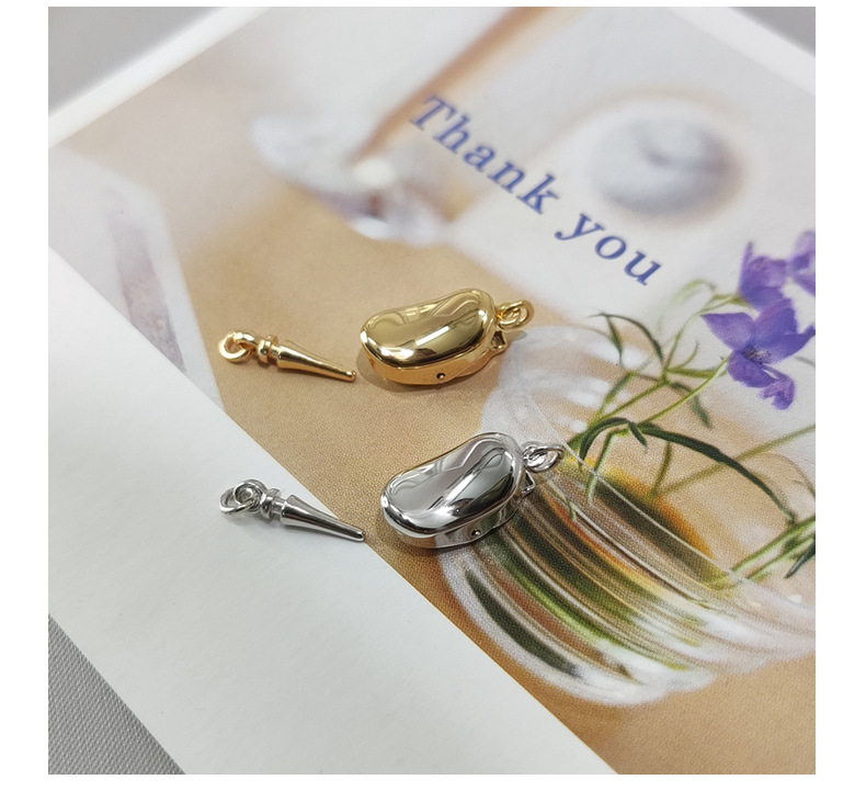 S925 sterling silver ingot clasp, pearl necklace clasp, DIY handmade accessory jewelry clasp, pea clasp, stick clasp, bracelet clasp pic 6