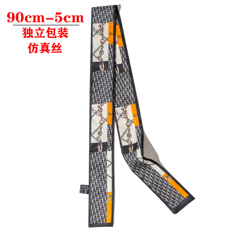 2025 Small silk scarf, hair band, long silk scarf, hair band, silk ribbon, Suzhou and Hangzhou souvenir packaging box, silk scarf pic 13