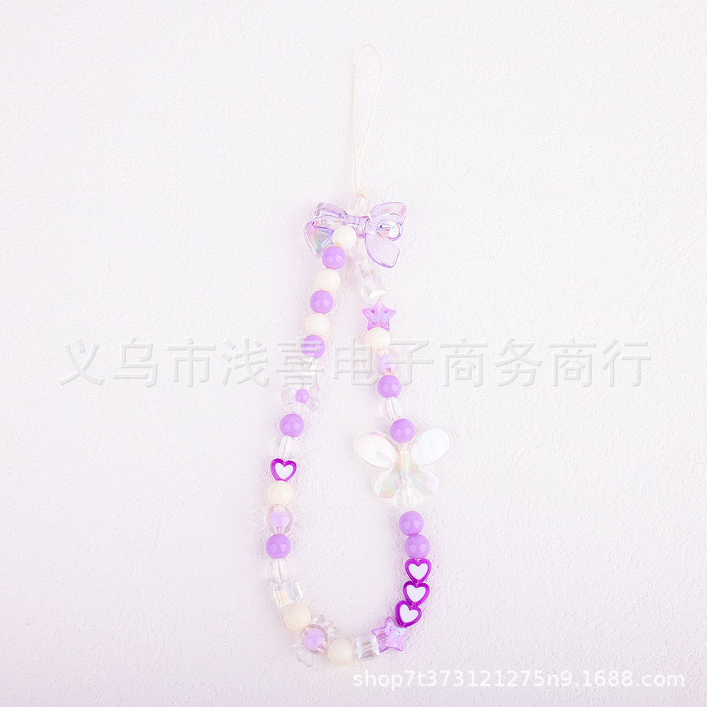 A popular online influencer live-streamed a new style of strawberry mobile phone chain, heart-shaped beaded mobile phone chain and hand-painted beaded mobile phone chain pic 14