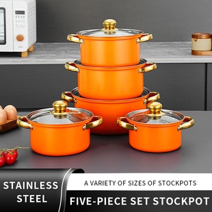 7-piece set of foreign trade kitchenware for Africa - aluminium pot Set 7-in-1 Pot set pic 3