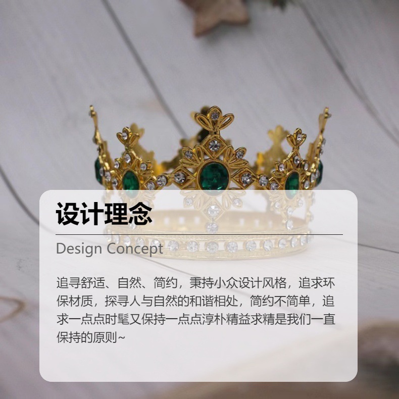 Wholesale of new bride headwear, water diamond crown, bride princess crown, wedding dress accessories, crown hair accessories, and cake decorations pic 2