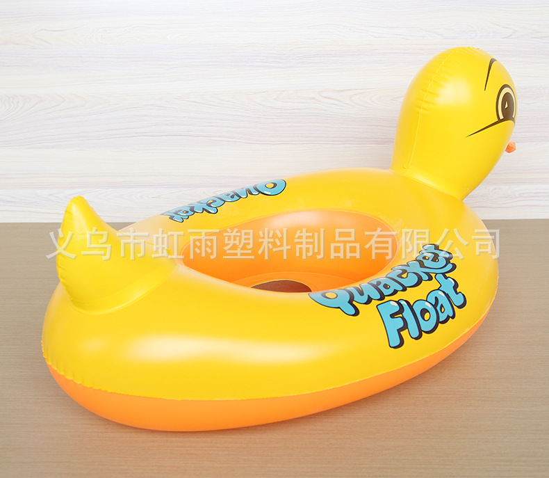 夏季批发黄鸭儿童游泳圈 加厚动物游泳坐圈座圈PVC鸭子游泳圈混批详情29