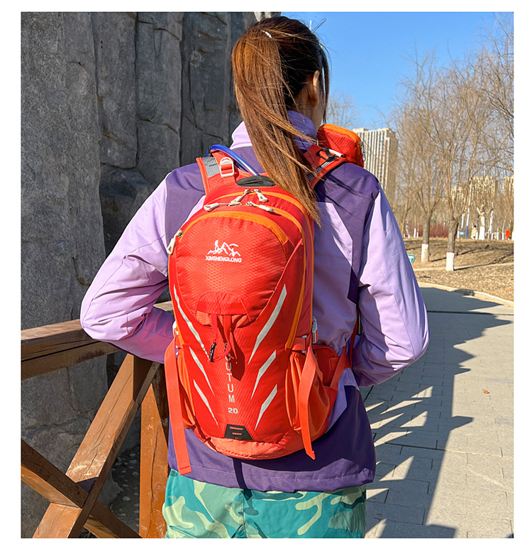 新款户外骑行背包男女双肩登山包旅行包自行车包悬浮背负水袋包详情4