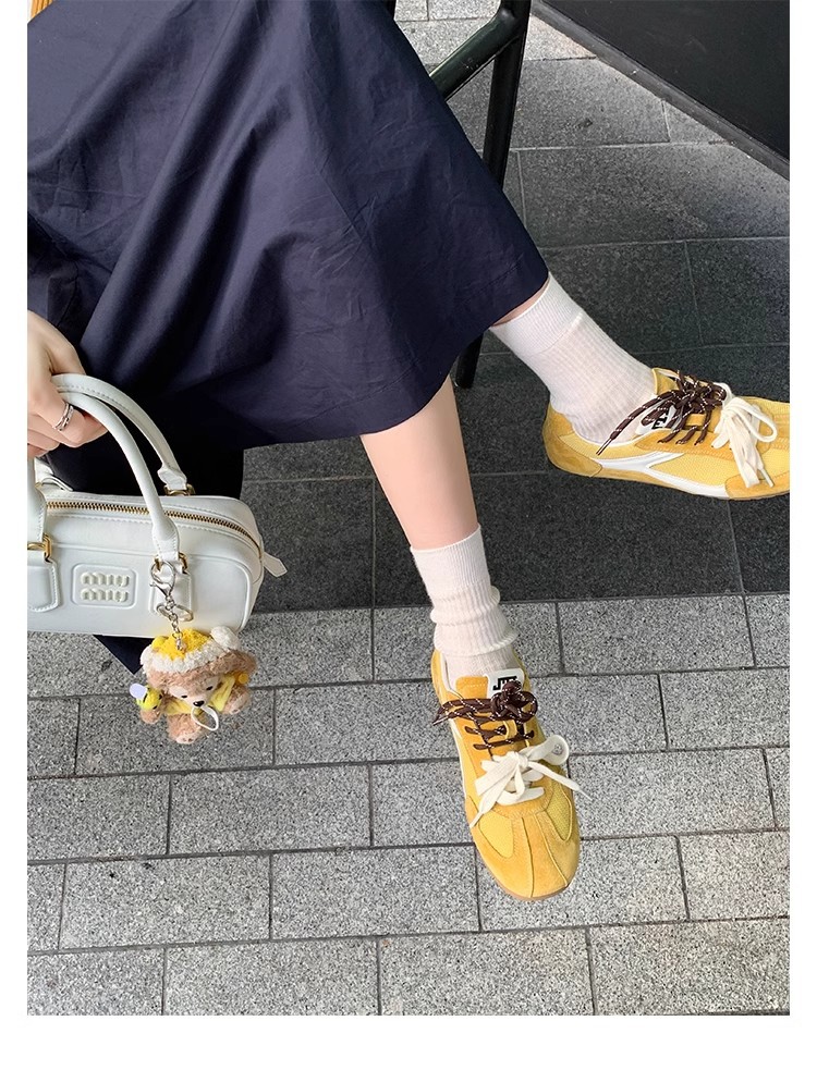 葡萄妈复古平底德训鞋2025夏季新款休闲鞋网面透气阿甘鞋百搭爆款详情12